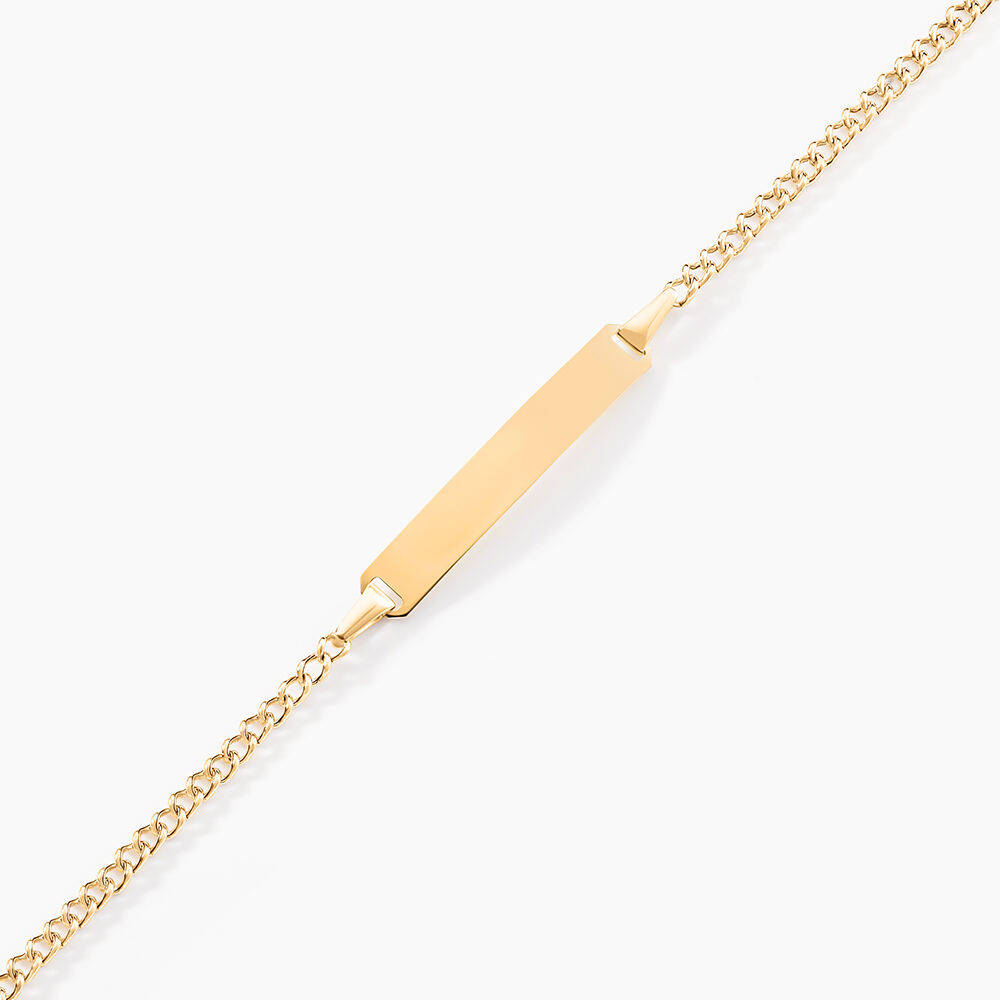 Bracelet Identit&eacute; Etheline Maille Gourmette Or Jaune - Gourmettes Enfant | Marc Orian