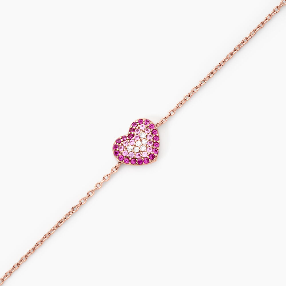 Bracelet Reflets Romantiques Argent Rose Oxyde De Zirconium - Bracelets chaînes Femme | Marc Orian