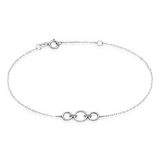 Bracelet Or Blanc Judyta Diamants - Bracelets chaînes Femme | Marc Orian