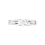 Bague Solitaire Maelline Argent Blanc Oxyde De Zirconium - Bijoux fantaisie Femme | Marc Orian
