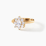 Bague Plaqu&eacute; Or Mahats Oxyde De Zirconium - Bijoux fantaisie Femme | Marc Orian
