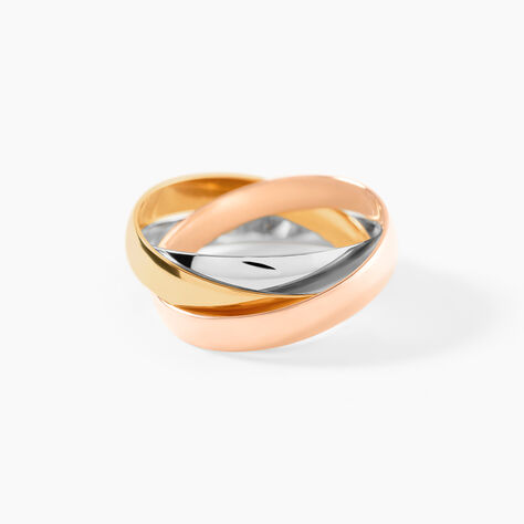 Alliance Entrelacee Ruban Plat Or Tricolore - Alliances duo Unisex | Marc Orian