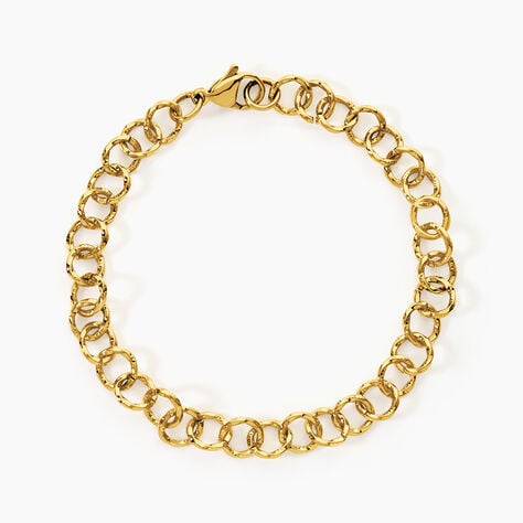 Bracelet Nana Acier Jaune - Bracelets cha&icirc;nes Femme | Marc Orian