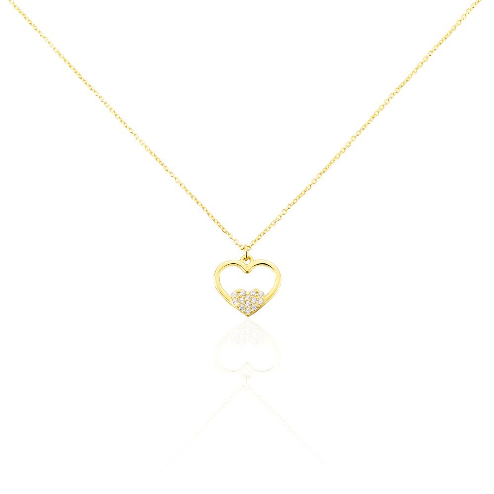 Collier Or Jaune Saponaire Oxydes De Zirconium - Colliers avec pierres Enfant | Marc Orian