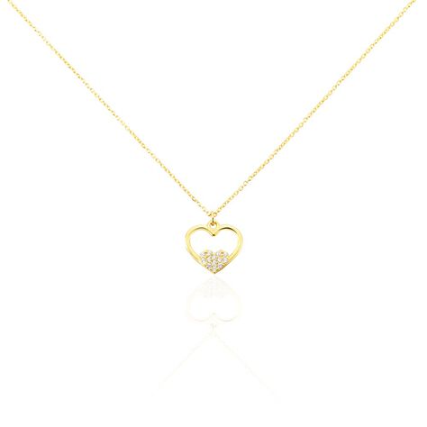 Collier Or Jaune Saponaire Oxydes De Zirconium - Colliers avec pierres Enfant | Marc Orian