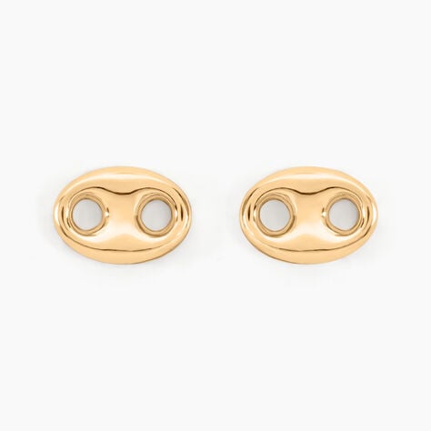 Boucles D'oreilles Puces Cara Grain De Cafe Or Jaune - Puces Femme | Marc Orian
