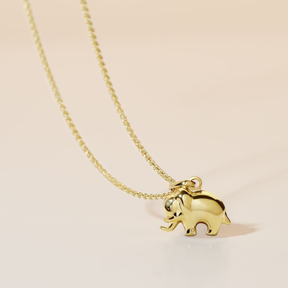 Pendentif Gernot Elephant Or Jaune - Pendentifs Famille | Marc Orian