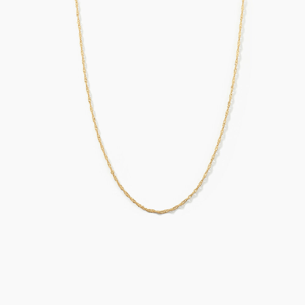 Cha&icirc;ne Alicianeae Maille Singapour Or Jaune - Chaines Femme | Marc Orian