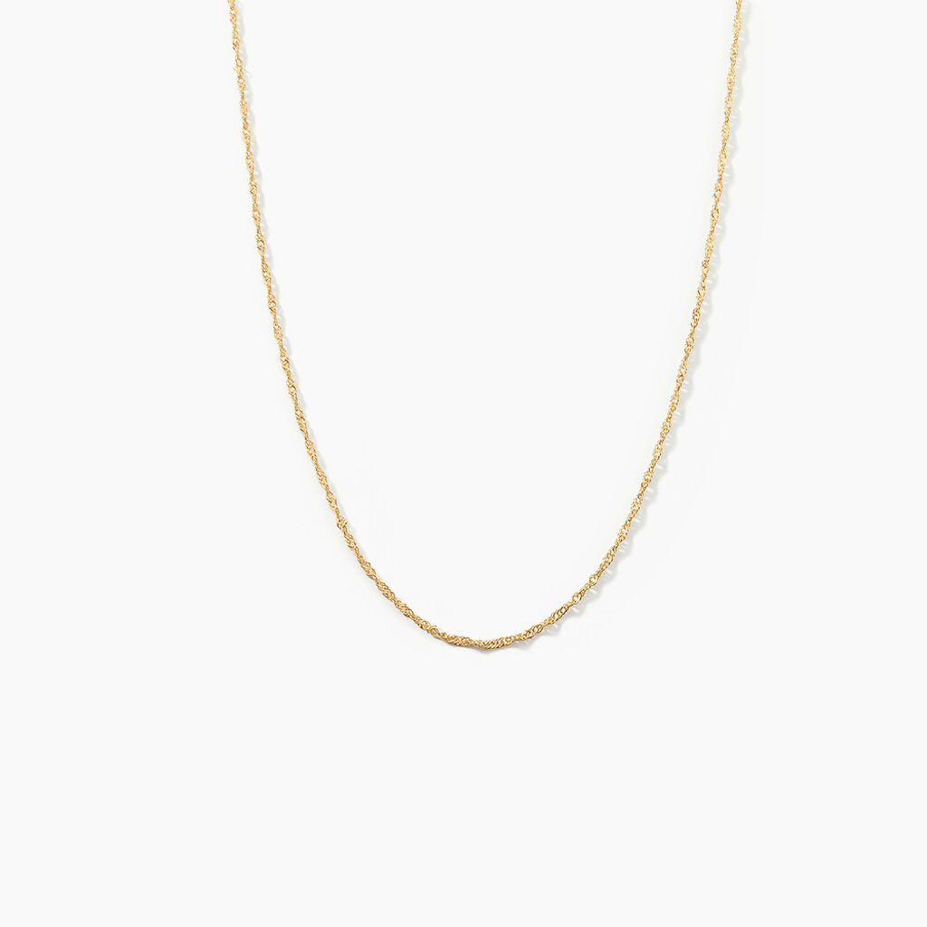 Cha&icirc;ne Alicianeae Maille Singapour Or Jaune - Chaines Femme | Marc Orian