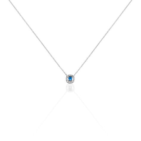 Collier Carren Argent Blanc Oxyde De Zirconium - Colliers solitaires Femme | Marc Orian