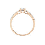 Bague Solitaire Or Rose Lisbet Morganite - Bagues pierres fines Femme | Marc Orian