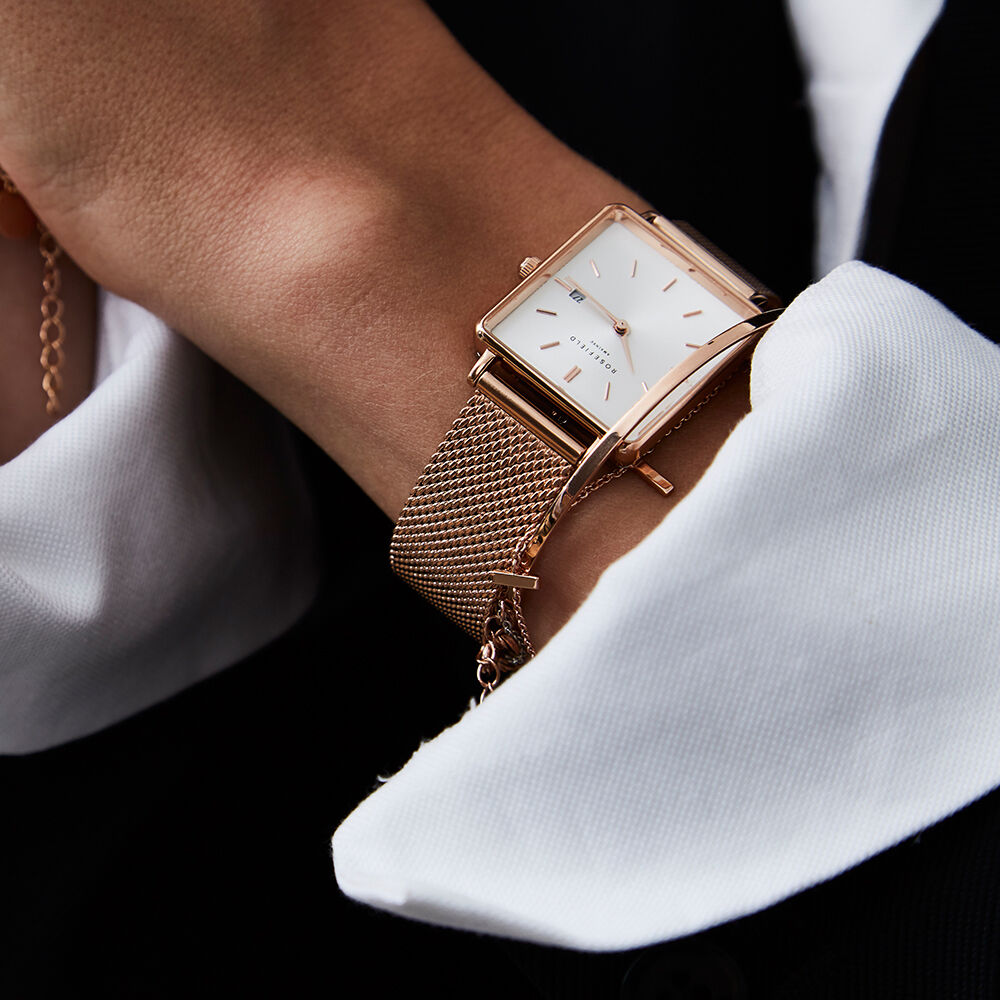 Montre Rosefield The Boxy Blanc - Montres étanches Femme | Marc Orian