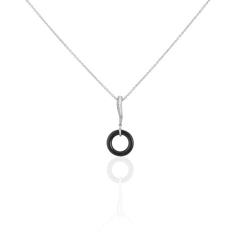 Collier Delphinia Argent Blanc Oxyde De Zirconium - Colliers avec pierres Femme | Marc Orian