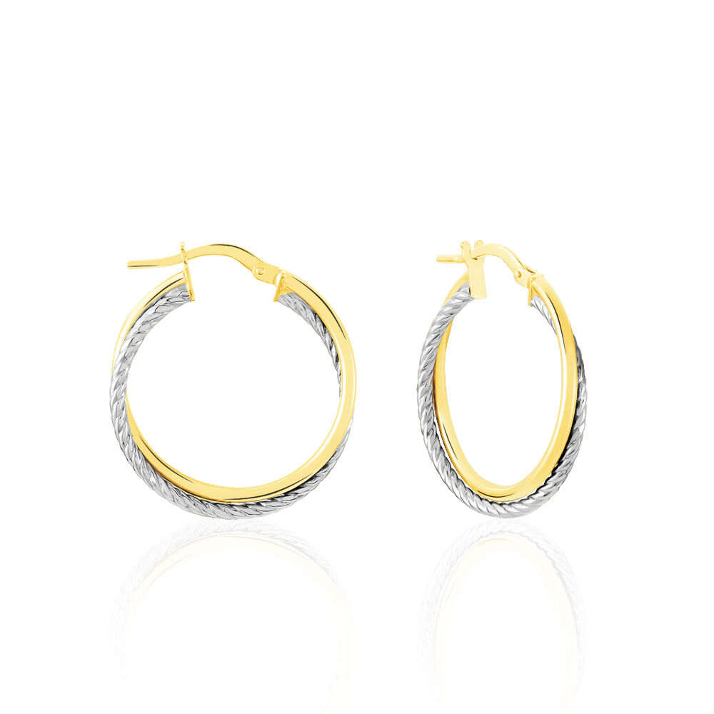 Créoles Maelia Or Bicolore - Créoles Femme | Marc Orian