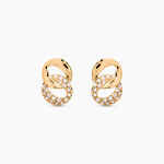 Boucles D'oreilles Puces Plaqu&eacute; Or Jaune Amato Oxydes De Zirconium - Puces Femme | Marc Orian