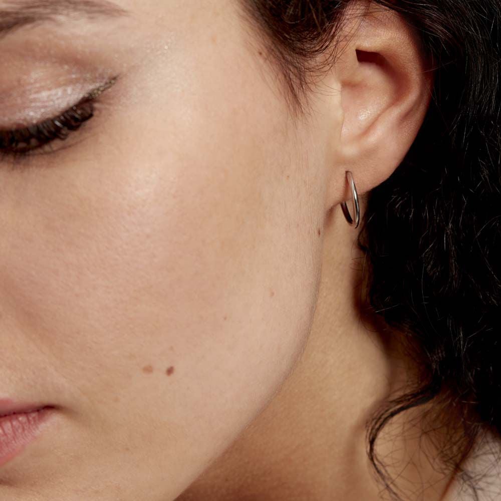 Créoles Valencina Or Blanc - Créoles Femme | Marc Orian