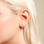 Cr&eacute;oles Hylda Argent Blanc Oxyde De Zirconium - Cr&eacute;oles Femme | Marc Orian
