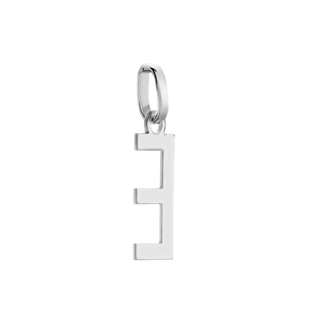 Pendentif Ionia Lettre Or Blanc - Pendentifs Famille | Marc Orian
