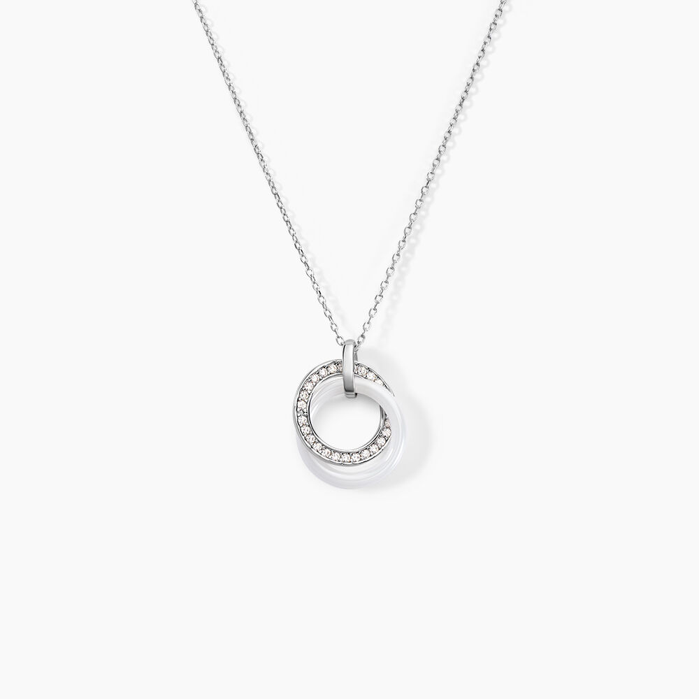 Collier Grizzel Argent Blanc Oxyde De Zirconium - Colliers avec pierres Femme | Marc Orian