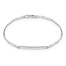 Bracelet Identité Casper Argent Blanc - Bracelets fantaisie Femme | Marc Orian