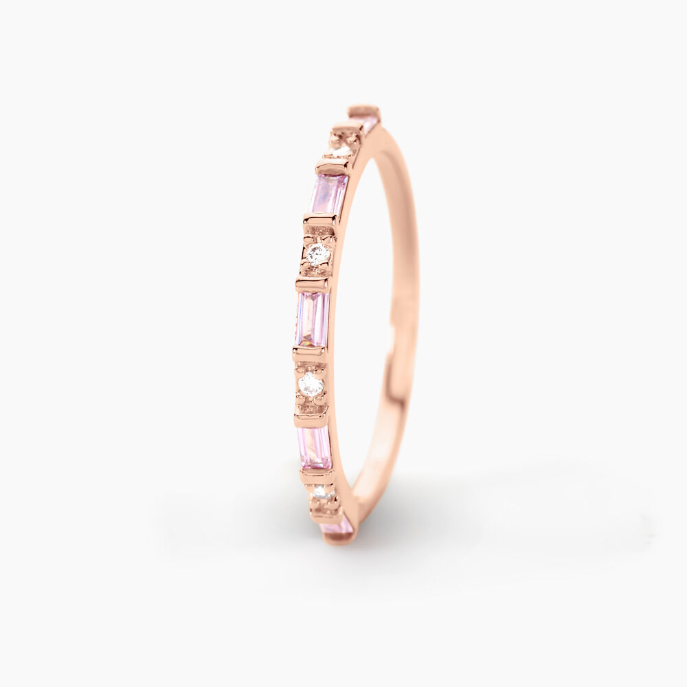 Bague Reflets Romantiques Argent Rose Oxyde De Zirconium - Bijoux fantaisie Femme | Marc Orian