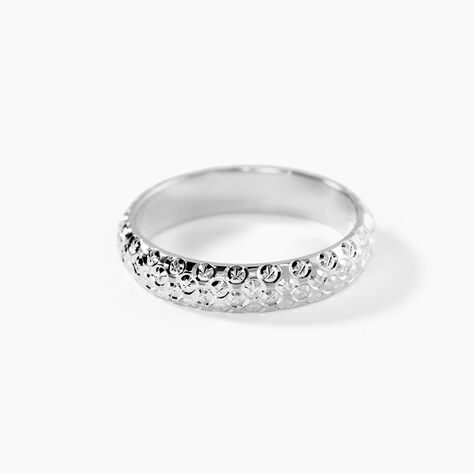 Alliance Mathena Ruban Plat Or Blanc - Alliances duo Unisex | Marc Orian