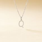 Pendentif Ionia Lettre Or Blanc - Pendentifs Famille | Marc Orian