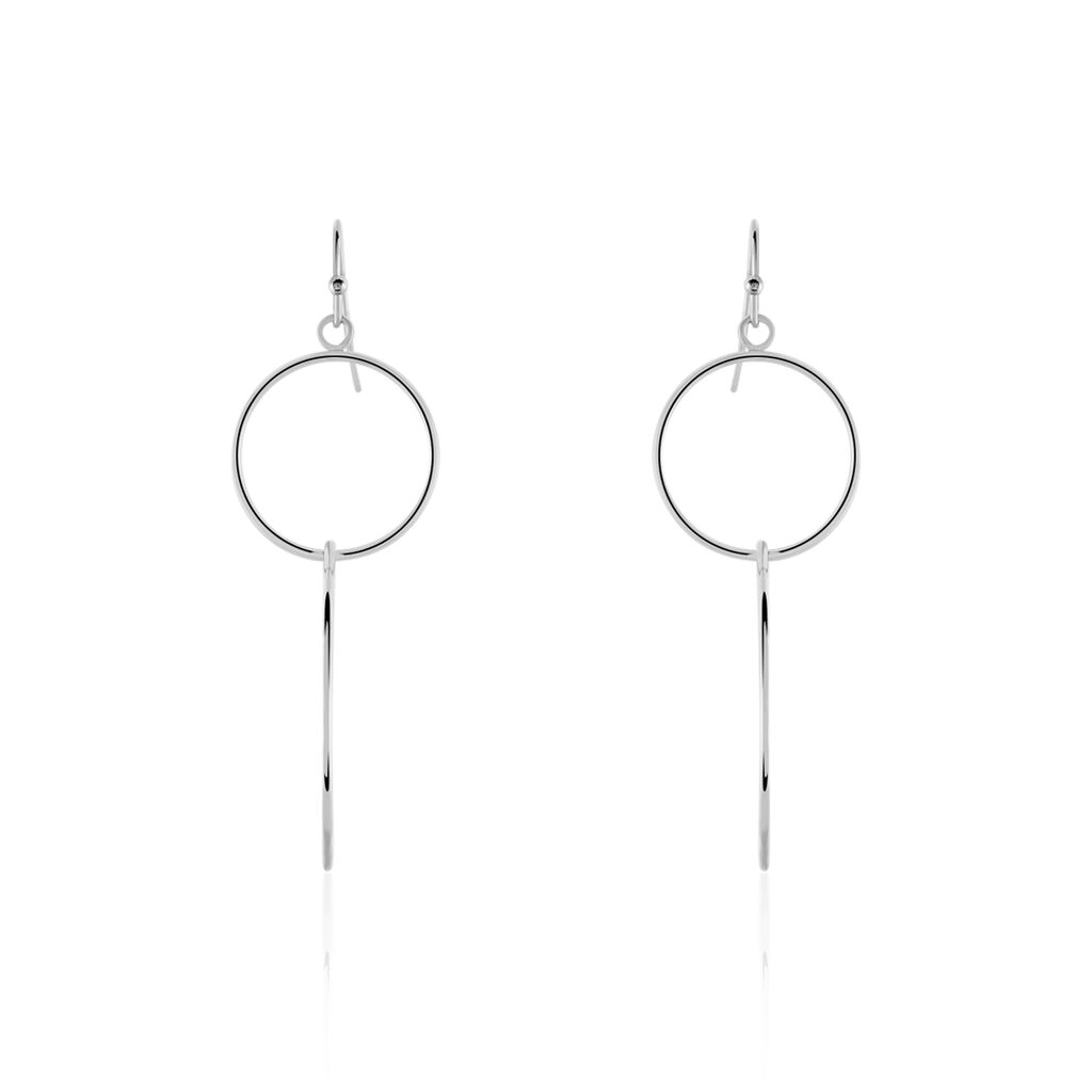 Boucles D'oreilles Pendantes Malva Argent Blanc - Pendantes Femme | Marc Orian