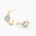 Cr&eacute;oles Page Or Jaune Topaze Oxyde De Zirconium - Cr&eacute;oles Femme | Marc Orian