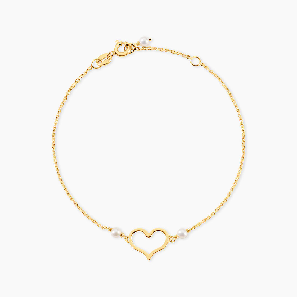 Bracelet Chabha Argent Dor&eacute; A L'Or 750/1000 Perle De Culture - Bracelets fantaisie  | Marc Orian