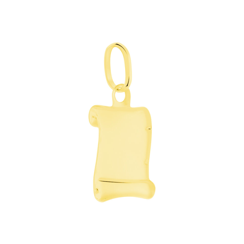 Pendentif Lamie Zodiaque Parchemin Or Jaune - Bijoux personnalisés Famille | Marc Orian