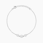 Bracelet Sandra Argent Blanc Oxyde De Zirconium - Bracelets Medailles Femme | Marc Orian