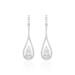 Boucles D'oreilles Pendantes Elorah Argent Blanc Oxyde De Zirconium - Pendantes Femme | Marc Orian