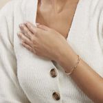 Bracelet Jonc Epiphanieae Plaqu&eacute; Or Jaune Oxyde De Zirconium - Bracelets cha&icirc;nes Femme | Marc Orian