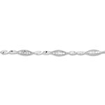 Bracelet Evy Argent Blanc Oxyde De Zirconium - Bracelets cha&icirc;nes Femme | Marc Orian