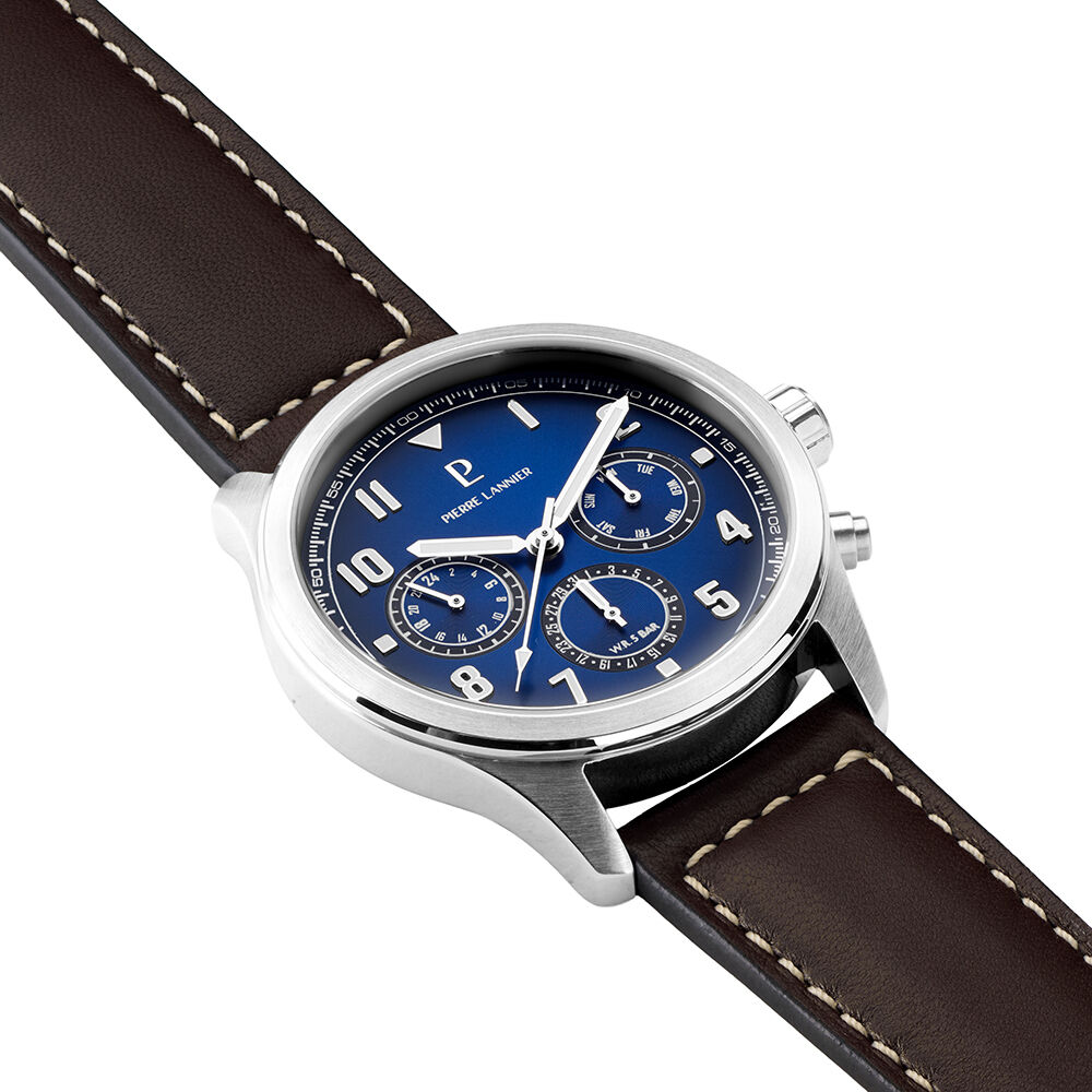 Montre Pierre Lannier Lannier Aviateur Bleu - Montres &eacute;tanches Homme | Marc Orian