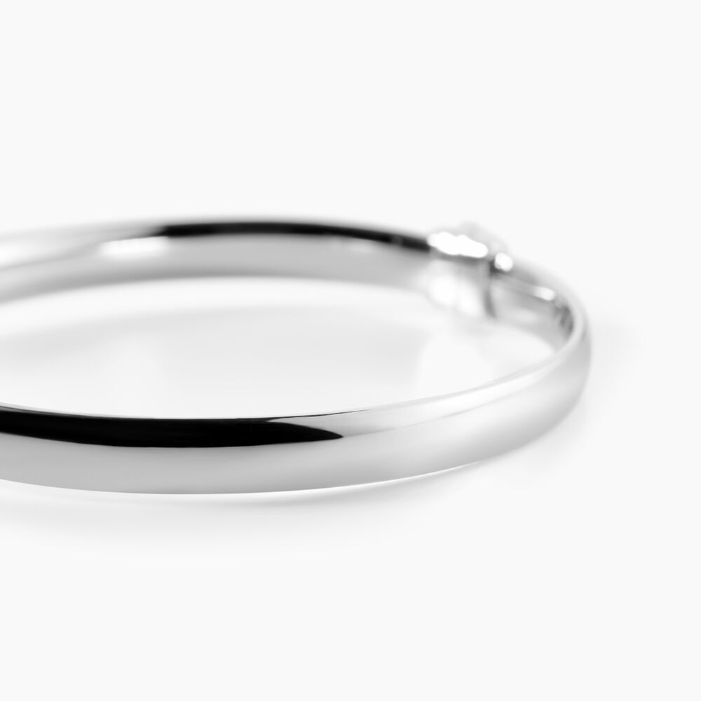 Bracelet Jonc Thaira Argent Blanc - Bracelets joncs Femme | Marc Orian