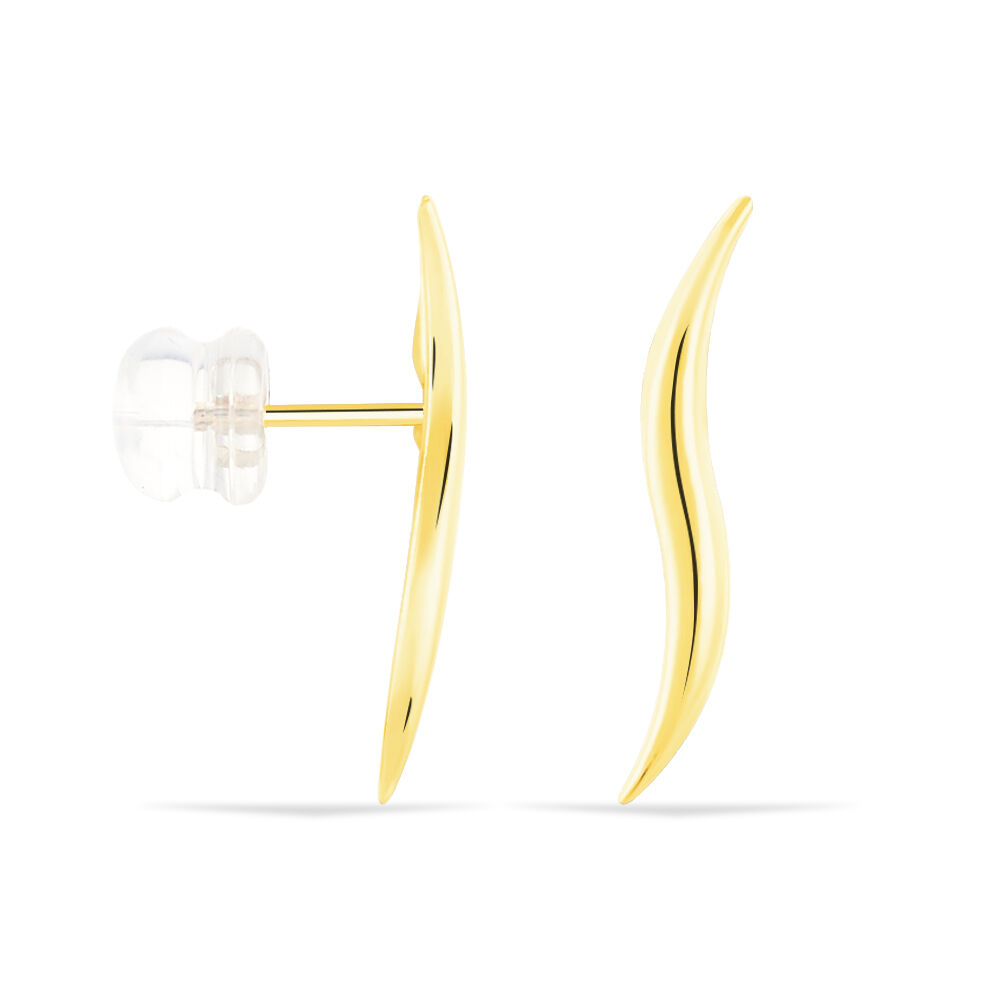 Boucles D'oreilles Pendantes Merone Vagues Or Jaune - Pendantes Femme | Marc Orian