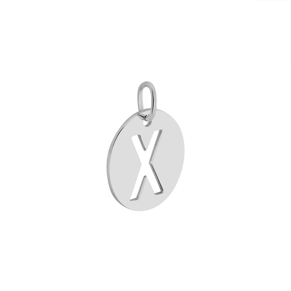 Pendentif Elio X Argent Blanc - Pendentifs Famille | Marc Orian