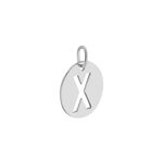 Pendentif Elio X Argent Blanc - Bijoux fantaisie Famille | Marc Orian