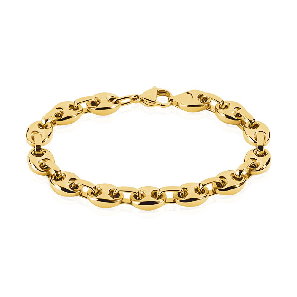 Bracelet Phebus Him Classique Acier Jaune - Bracelets cha&icirc;nes Homme | Marc Orian