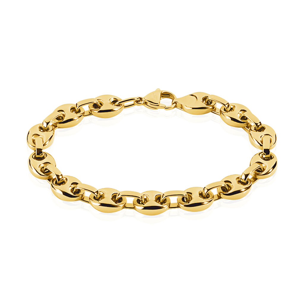 Bracelet Phebus Him Classique Acier Jaune - Bracelets cha&icirc;nes Homme | Marc Orian