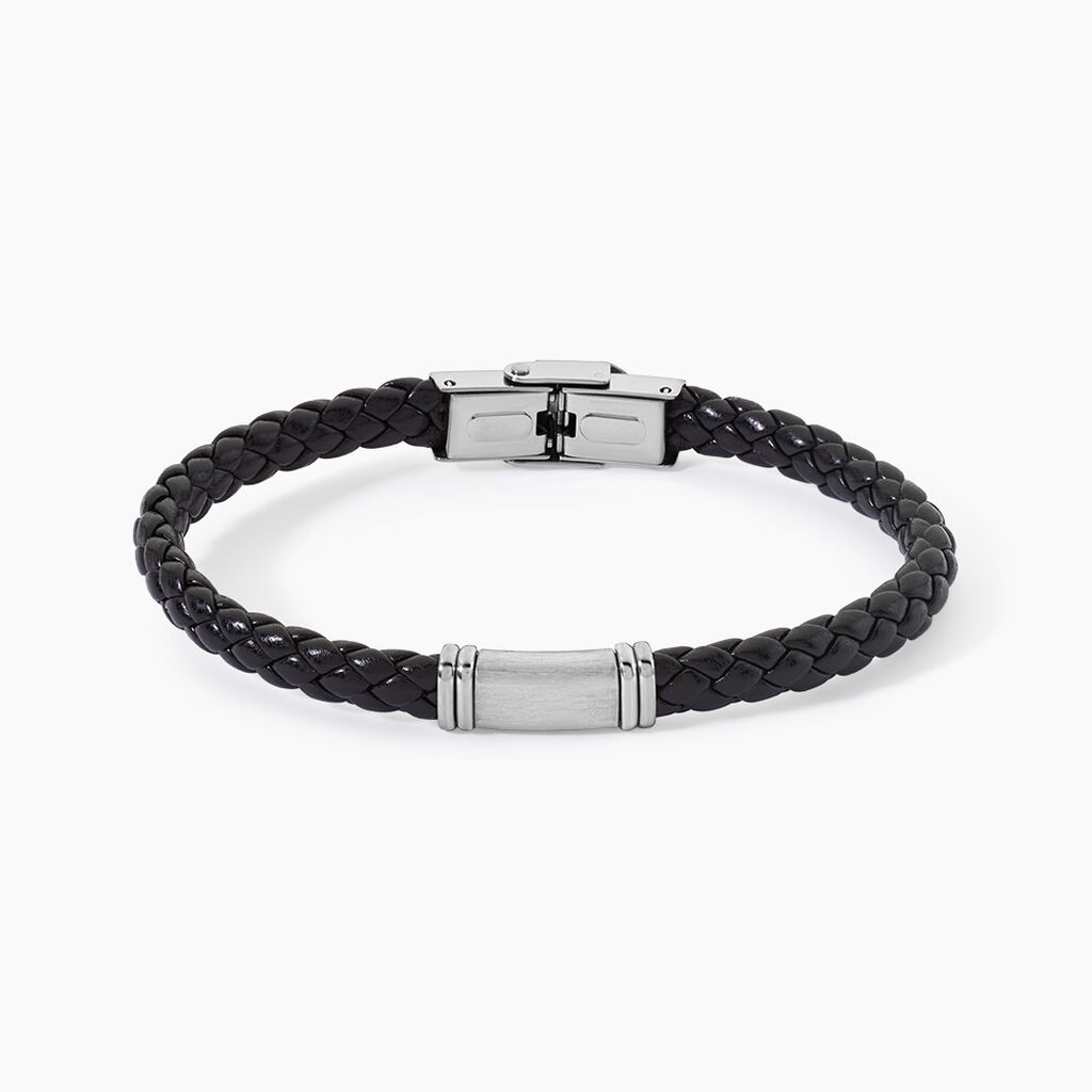 Bracelet Acier Blanc Frank - Bracelets cuir Homme | Marc Orian