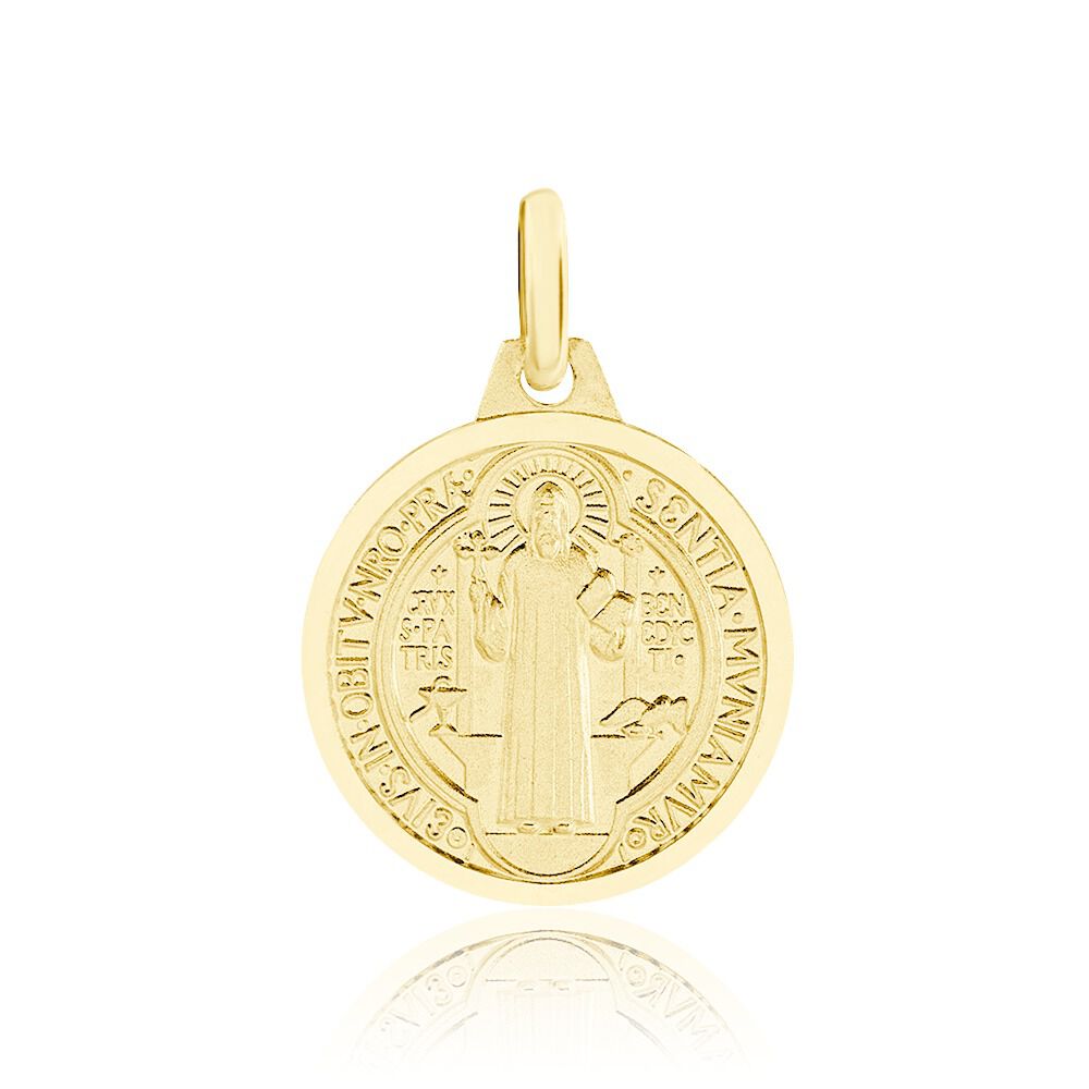 Pendentif Benoit Or Jaune - Médailles et médaillons Famille | Marc Orian