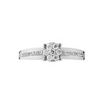 Bague Kate Or Blanc Diamant - Parures de mariage Femme | Marc Orian
