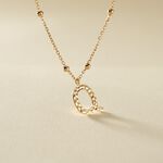 Collier Plaqu&eacute; Or Jaune Lettra - Colliers fantaisie Femme | Marc Orian