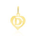 Pendentif Eudocie Coeur Lettre Or Jaune - Pendentifs Famille | Marc Orian
