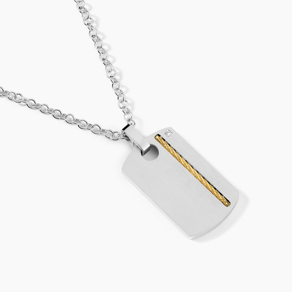 Collier Jourdan Nunko Acier Argenté - Bijoux Homme | Marc Orian