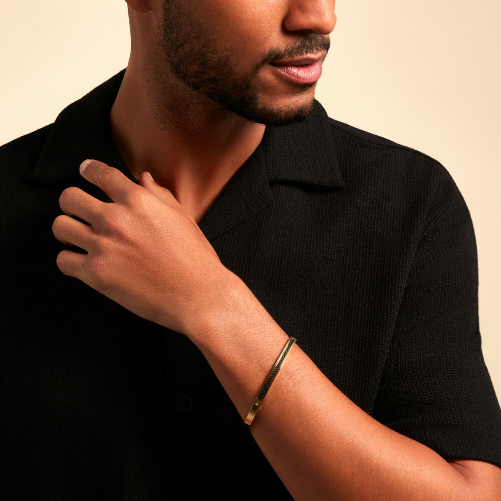 Bracelet Phebus Him Acier Jaune - Bracelets chaînes Homme | Marc Orian