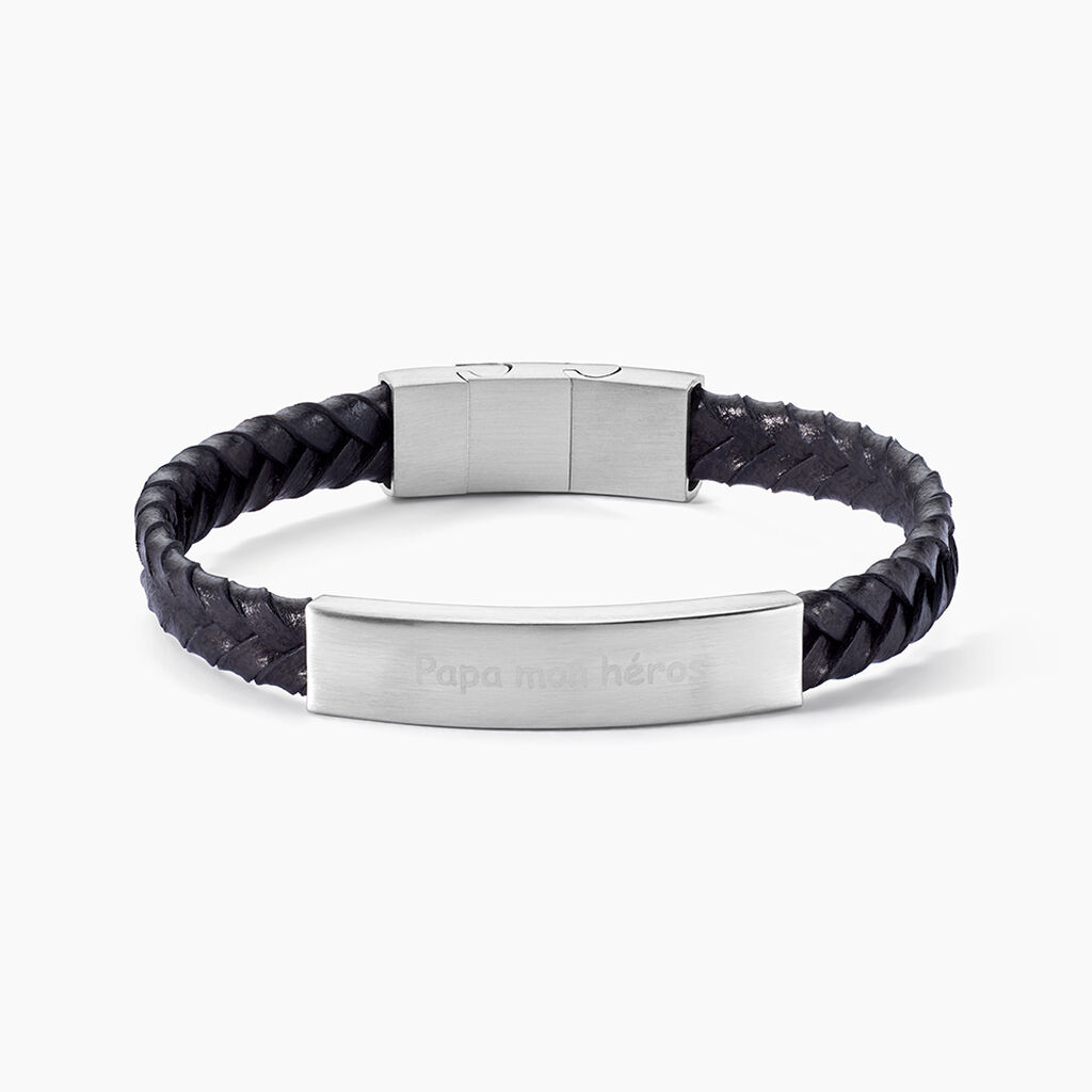 Bracelet Acier Blanc Oxanne - Bracelets cuir Homme | Marc Orian